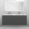 Oltens Vernal set: 120 cm vanity unit with Stila LavaForm washbasin in matt graphite/gloss white 68817400 zdj.1