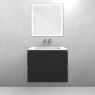 Oltens Vernal set: 60 cm vanity unit with Stila LavaForm washbasin – matt black/matt white 68818300 zdj.1