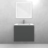 Oltens Vernal set: 60 cm vanity unit with Stila LavaForm washbasin in matt graphite/matt white 68820400 zdj.3