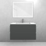 Oltens Vernal-Set: 80 cm breiter Waschtischunterschrank mit Stila LavaForm-Waschbecken in Graphit matt/Weiß matt 68821400 zdj.3