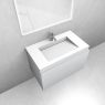 Oltens Vernal-Set: 80 cm breiter Waschtischunterschrank mit Stila LavaForm-Waschbecken in Mattgrau/Mattweiß 68823700 zdj.4