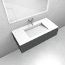 Oltens Vernal set: 100 cm vanity unit with Stila LavaForm washbasin in matt graphite/matt white 68825400 zdj.2