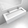 Oltens Vernal-Set: Waschtischunterschrank 120 cm mit Waschtisch „Stila LavaForm“ in Mattgrau/Mattweiß 68827700 zdj.4