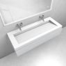 Oltens Vernal-Set: Waschtischunterschrank 120 cm mit Waschtisch „Stila LavaForm“ in Mattgrau/Mattweiß 68827700 zdj.2