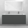 Oltens Vernal-Set: Waschtischunterschrank 120 cm mit Waschbecken Stila LavaForm, Graphit matt/Weiß matt 68828400 zdj.3