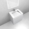 Oltens Vernal set: 60 cm vanity unit with Stila LavaForm washbasin in matt grey/gloss white 68830700 zdj.4