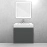 Oltens Vernal set: 60 cm vanity unit with Stila LavaForm washbasin in matt graphite/gloss white 68832400 zdj.3