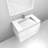 Oltens Vernal set: 80 cm vanity unit with Stila LavaForm washbasin in gloss white, 68833000 zdj.4