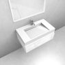 Oltens Vernal set: 80 cm vanity unit with Stila LavaForm washbasin in gloss white 68834000 zdj.4