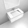 Oltens Vernal set: 80 cm vanity unit with Stila LavaForm washbasin in gloss white 68834000 zdj.2