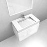 Oltens Vernal set: 80 cm vanity unit with Stila LavaForm washbasin in gloss white 68835000 zdj.4