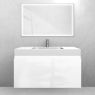 Oltens Vernal set: 100 cm vanity unit with Stila LavaForm washbasin in gloss white, 68838000 zdj.3