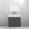 Oltens Vernal set: 60 cm vanity unit with Stila LavaForm washbasin in matt grey/matt white 68840400 zdj.1