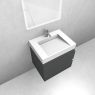 Oltens Vernal set: 60 cm vanity unit with Stila LavaForm washbasin in matt grey/matt white 68840400 zdj.4