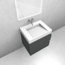 Oltens Vernal set: 60 cm vanity unit with Stila LavaForm washbasin in matt grey/matt white 68840400 zdj.2