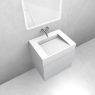 Oltens Vernal set: 60 cm vanity unit with Stila LavaForm washbasin – gloss white/matt white 68840700 zdj.2