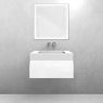 Oltens Vernal set: 60 cm vanity unit with Stila LavaForm washbasin in gloss white/matt white 68841000 zdj.1