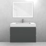 Oltens Vernal-Set: 80 cm breiter Waschtischunterschrank mit Stila LavaForm-Waschbecken in Graphit matt/Weiß matt 68843400 zdj.3
