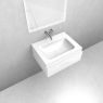 Oltens Vernal set: 60 cm vanity unit with Kalla LavaForm washbasin in gloss white 68851000 zdj.2