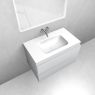 Oltens Vernal set: 80 cm vanity unit with Kalla LavaForm washbasin in matt grey/gloss white 68853700 zdj.2