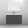 Oltens Vernal set: 80 cm vanity unit with Kalla LavaForm washbasin in matt graphite/gloss white 68855400 zdj.3