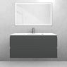 Oltens Vernal set: 100 cm vanity unit with Kalla LavaForm washbasin in matt graphite/gloss white 68856400 zdj.3