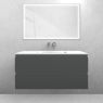 Oltens Vernal set: 100 cm vanity unit with Kalla LavaForm washbasin in matt graphite/gloss white 68856400 zdj.1