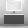 Oltens Vernal set: 100 cm vanity unit with Kalla LavaForm washbasin in matt graphite/gloss white 68858400 zdj.1