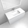 Oltens Vernal set: 100 cm vanity unit with Kalla LavaForm washbasin in matt grey/gloss white 68858700 zdj.2