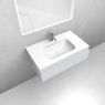 Oltens Vernal set: 80 cm vanity unit with Kalla LavaForm washbasin in matt grey/matt white 68863700 zdj.4