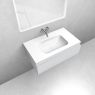 Oltens Vernal set: 80 cm vanity unit with Kalla LavaForm washbasin in matt grey/matt white 68863700 zdj.2