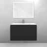 Oltens Vernal set: 80 cm vanity unit with Kalla LavaForm washbasin in matt black/matt white 68864300 zdj.3