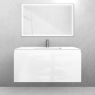 Oltens Vernal set: 100 cm vanity unit with Kalla LavaForm washbasin in gloss white/matt white 68867000 zdj.3