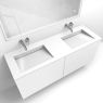 Oltens Lun set: 140 cm vanity unit with Stila LavaForm washbasin in matt white/gloss white 68887000 zdj.2