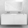 Oltens Lun set: 140 cm vanity unit with Stila LavaForm washbasin in matt white/gloss white 68887000 zdj.1