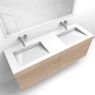 Oltens Lun set: 140 cm vanity unit with Stila LavaForm washbasin in oak/high-gloss white 68887060 zdj.2