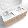 Oltens Lun set: 140 cm vanity unit with Stila LavaForm washbasin in oak/high-gloss white 68887060 zdj.4
