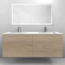 Oltens Lun set: 140 cm vanity unit with Stila LavaForm washbasin in oak/high-gloss white 68887060 zdj.3