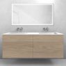 Oltens Lun set: 140 cm vanity unit with Stila LavaForm washbasin in oak/high-gloss white 68887060 zdj.1