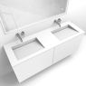 Oltens Lun set: 140 cm vanity unit with Stila washbasin in white LavaForm matt 68889000 zdj.2