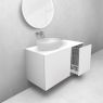 Oltens Lun zestaw mebli łazienkowych 100 cm z blatem i koszem cargo biały mat 68901000 zdj.1