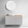Oltens Lun 100 cm bathroom furniture set with cashmere/oak worktop 68918900 zdj.1