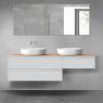 Oltens Vernal bathroom furniture set 160 cm with countertop, matte grey/oak 68348700 zdj.1