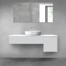 Oltens Vernal bathroom furniture set 140 cm with countertop, matte grey/white gloss 68284700 zdj.1