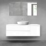 Oltens Vernal bathroom furniture set 140 cm with countertop, white gloss 68261000 zdj.1