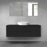 Oltens Vernal bathroom furniture set 140 cm with countertop, matte black 68261300 zdj.1