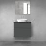 Oltens Vernal bathroom furniture set 80 cm with countertop, matte graphite/matte black 68231400 zdj.1