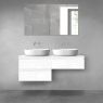 Oltens Vernal bathroom furniture set 120 cm with countertop, white gloss 68234000 zdj.2