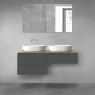 Oltens Vernal bathroom furniture set 120 cm with countertop, matte graphite/oak 68235400 zdj.2