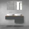 Oltens Vernal bathroom furniture set 120 cm with countertop, matte graphite/oak 68235400 zdj.1
